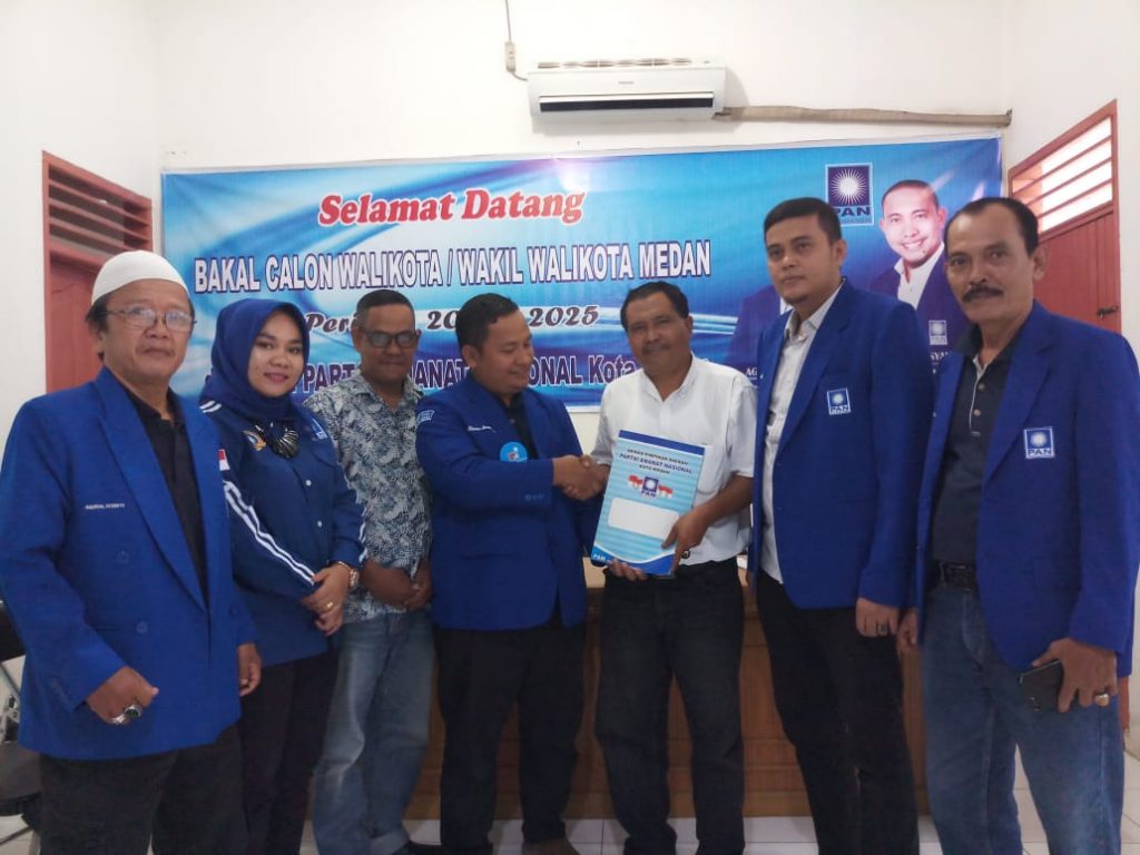 Ambil Formulir Pendaftaran Balon Walikota Medan ke PAN, Syahyan Asmara Siap Dipasangkan dengan Siapapun Wakilnya