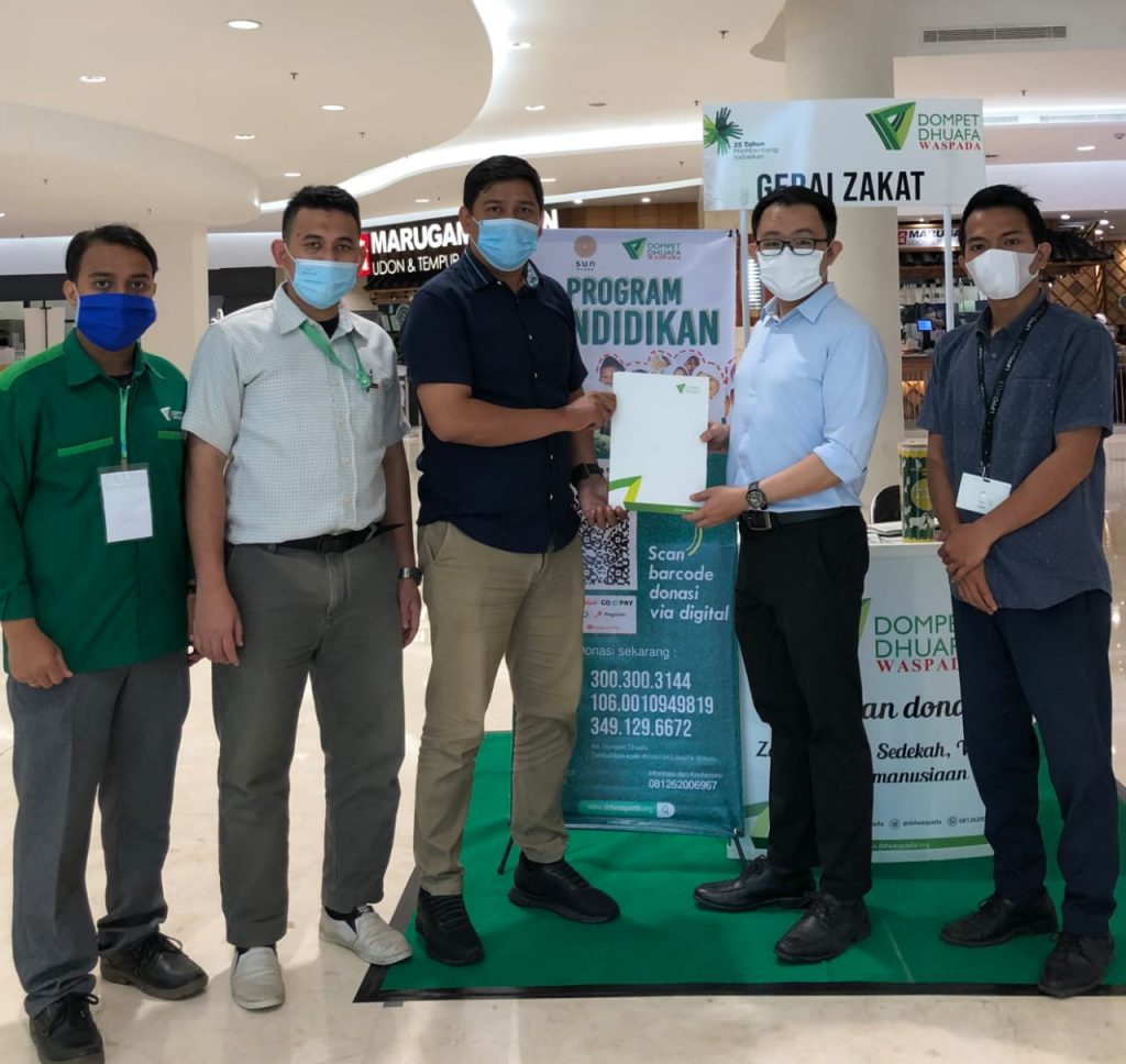Dompet Du’afa Waspada dan Sun Plaza Dirikan Gerai Zakat
