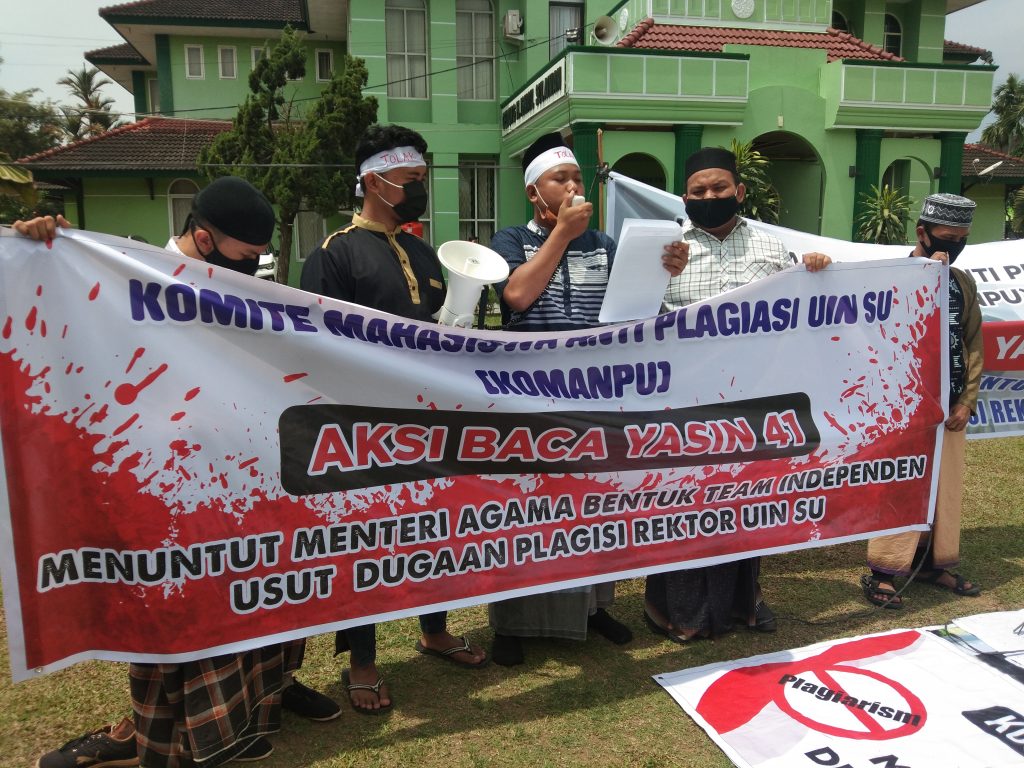 Baca Yasin 41, Mahasiswa Berharap Hati Menteri Agama Tergerak Periksa Dugaan Plagiasi Rektor UINSU