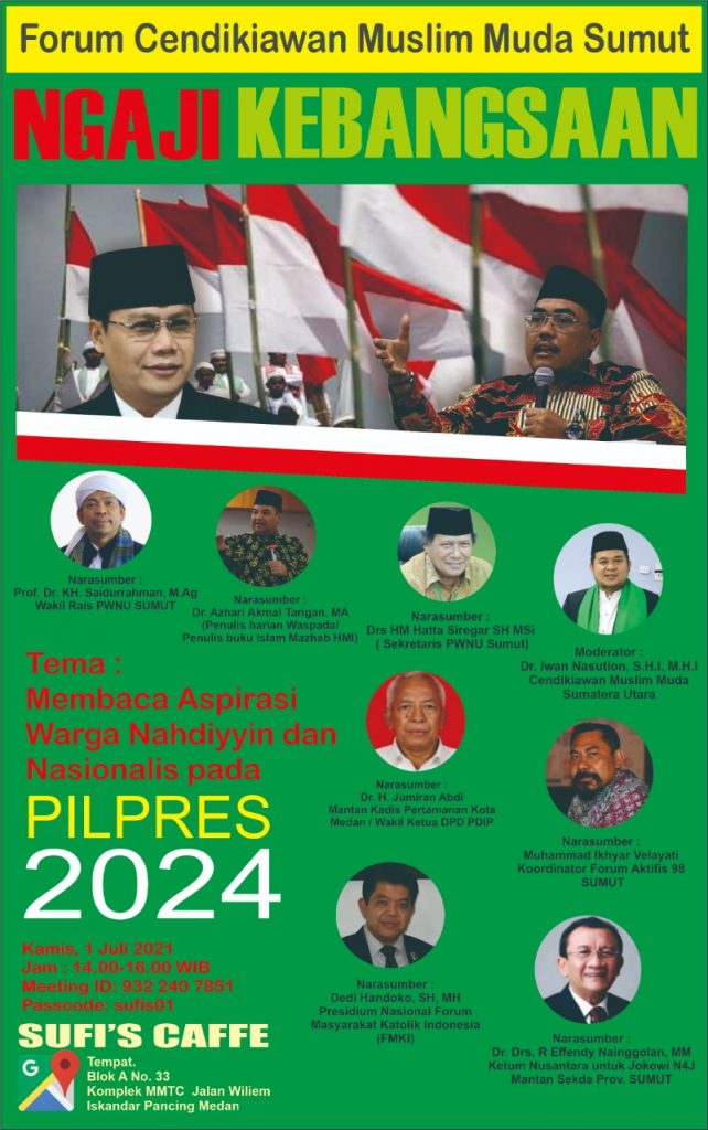 Ngaji Kebangsaan ala FCMM Sumut, Membaca Aspirasi Nahdiyyin dan Nasionalis Jelang Pilpres 2024