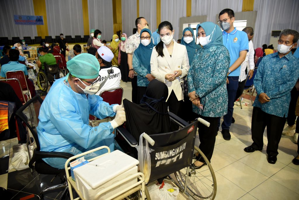 TP PKK Sumut Gelar Vaksinasi Massal untuk Disabilitas