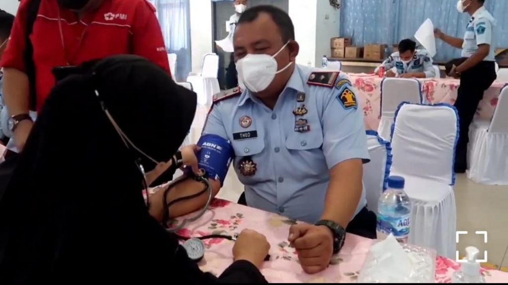 Peringati Hari Dharma Karyadhika, Rutan Kelas 1 Medan Adakan Donor Darah