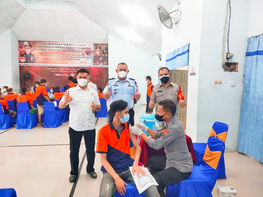 Lagi, Rutan 1 Medan Gelar Vaksinasi Bagi Warga Binaan