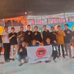 Sekjen dan Waketum DPP PMI berfoto bersama jajaran pengurus DPC PMI Padang Lawas.