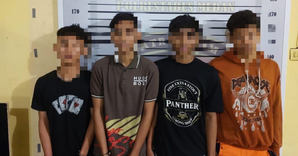 Resahkan Warga Kota Medan, Anggota Geng Motor Sadis Ditangkap