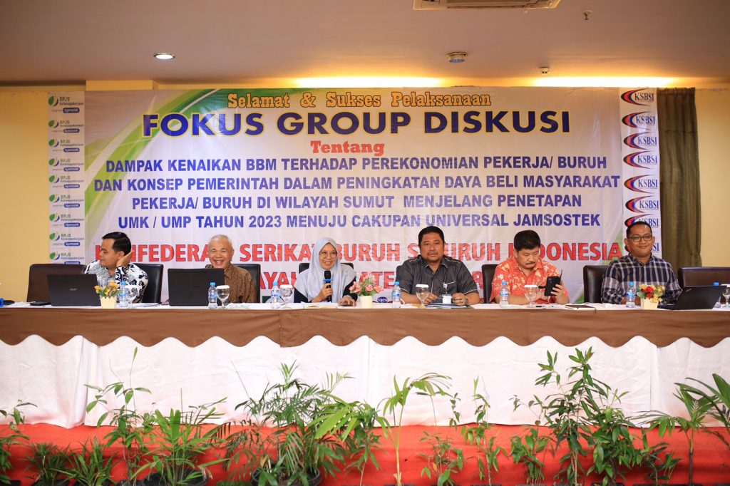 Jelang Penetapan UMK/UMP 2023, KSBSI Sumut Gelar Focus Group Diskusi 