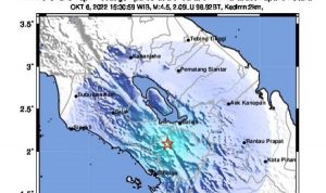 Tapanuli Utara Kembali Diguncang Gempa