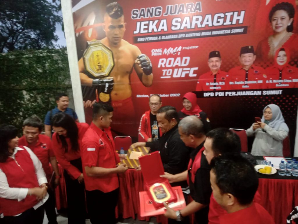 PDIP Sumut Sambut Jeka Saragih, Atlet UFC Berprestasi