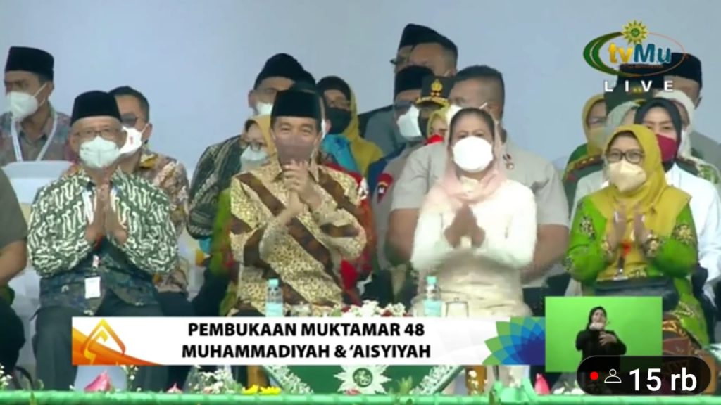 Di Sela Muktamar Muhammadiyah & Aisyiyah,  Presiden Sebut Kemudahan Umat Islam di Indonesia