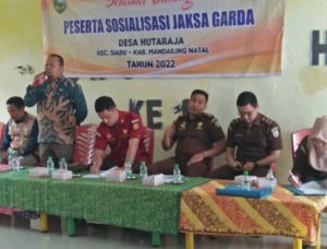 Pemdes Hutaraja Madina Gelar Sosialisasi Jaksa Garda Desa