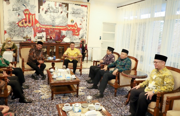 Pererat Silaturahmi, Plt Rektor UINSU Kunjungi Wakil Gubernur Musa Rajekshah
