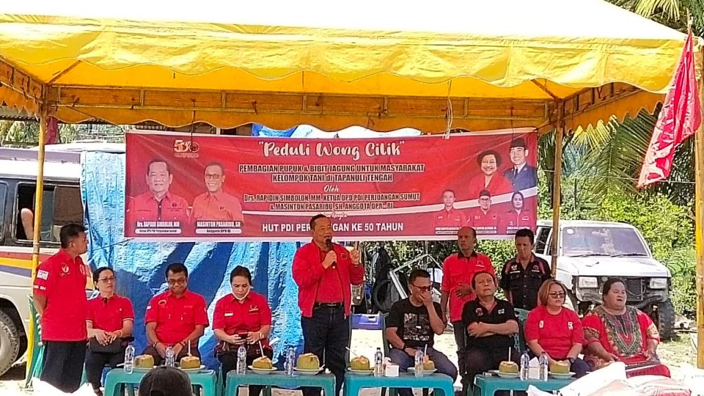 PDI Perjuangan Sumut Kembali Gelar Baksos ke Nelayan dan Petani di Tapteng dan Sibolga