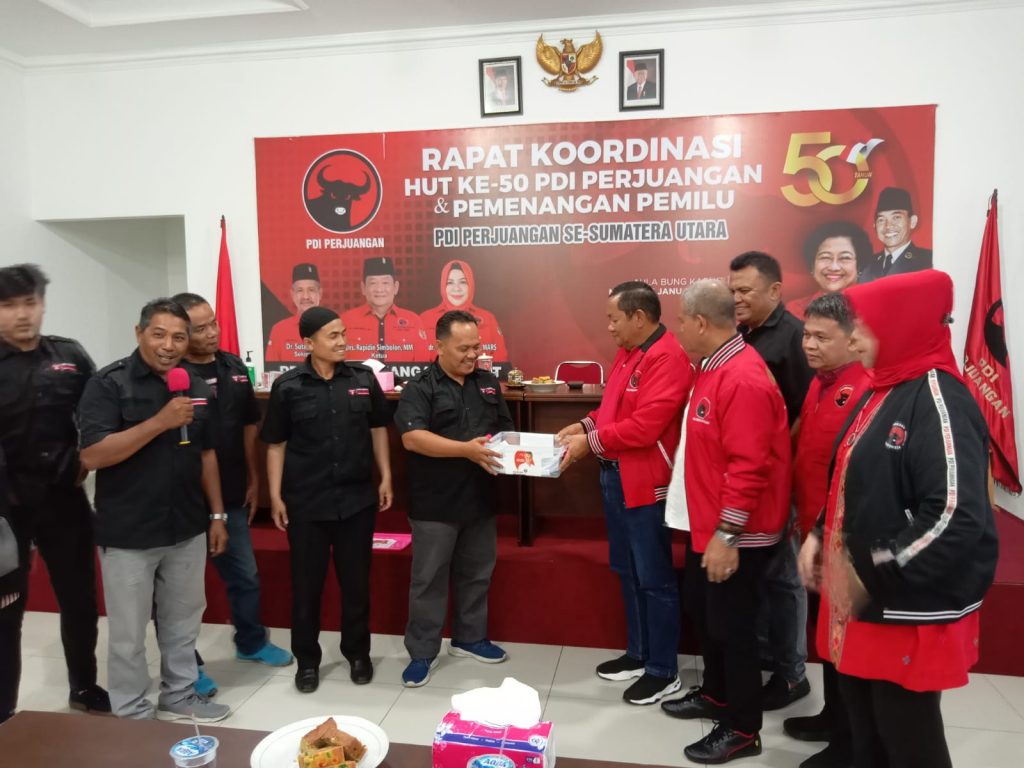 Satukan Tekad Menangkan Ganjar, Relawan Sahabat Ganjar Sambangi DPD PDI Perjuangan Sumut