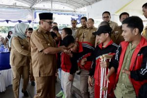 Bupati Jafar Sukhairi Sambut Kepulangan Atlet Disabilitas NPC Madina
