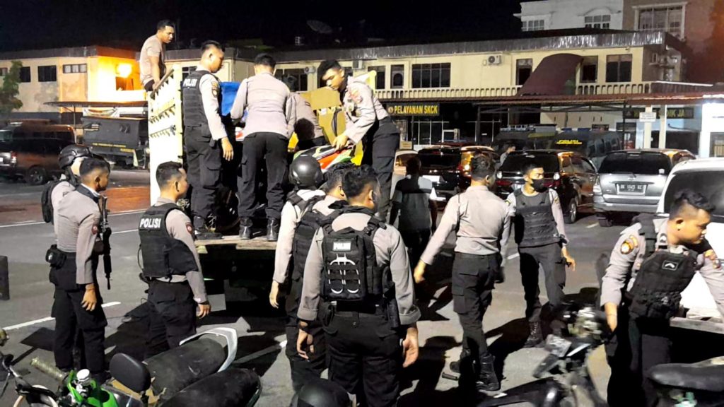 Polrestabes Medan Gerebek Gudang Motor Curian, 3 Penadah dan Puluhan Motor Diamankan