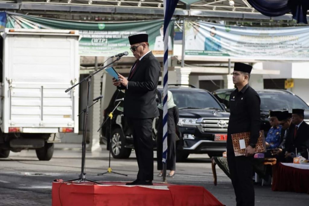 HM Jafar Sukhairi Pimpin Upacara Harlah Pancasila ke-78 di Madina