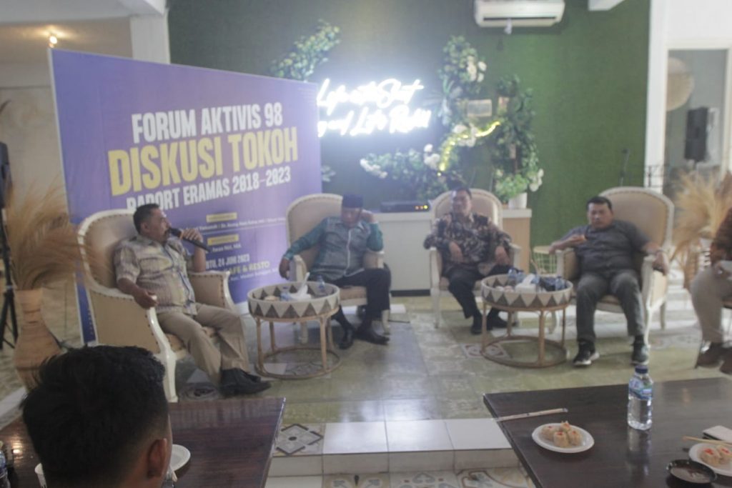 Diskusi Forum Aktivis 98: Sejumlah Tokoh Apresiasi Kinerja Eramas Majukan Sumut