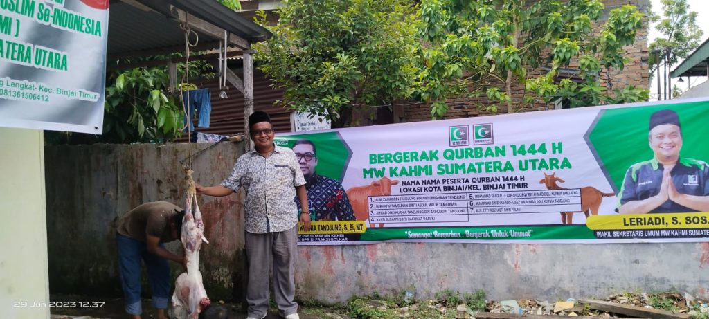 Program Lazis KAHMI Sumut di Binjai, Ahmad Doli Kurnia Kurban 1 Ekor Sapi