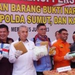 Pemusnahan Narkoba Hasil Tangkapan 3 bulan