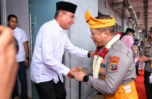 Sambut Kapolda baru 