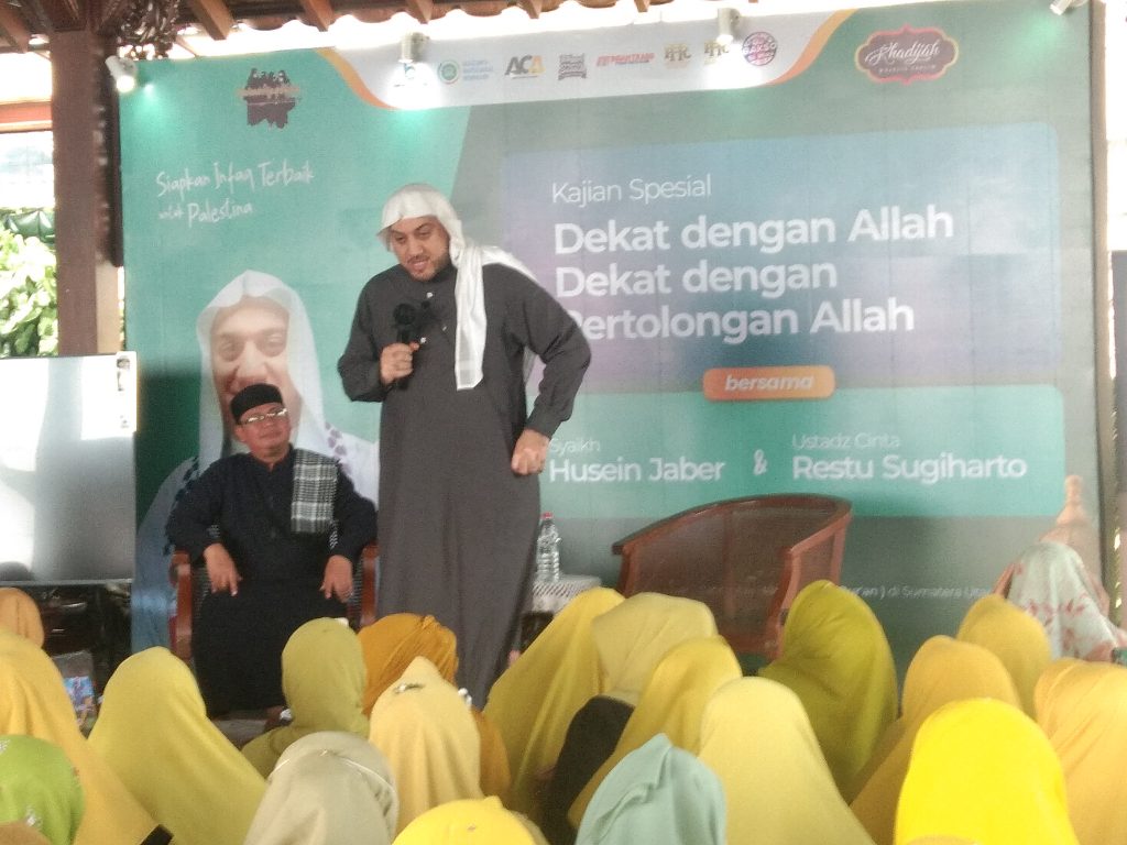 Infak Puluhan Juta Untuk Palestina Terkumpul dari Dakwah Syaikh Husein Zabber di Majelis Taklim Khadijah