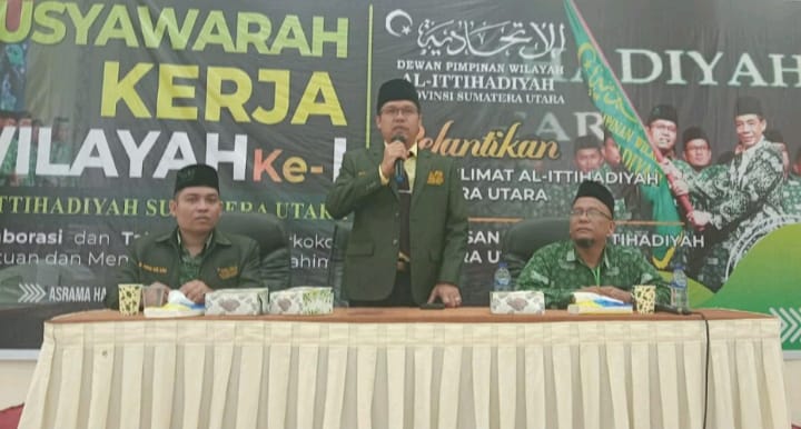 Al-Ittihadiyah Sumut Gelar Mukerwil dan Pelantikan Pengurus Muslimat