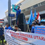 KSPSI Geruduk Kantor Holding PTPN III