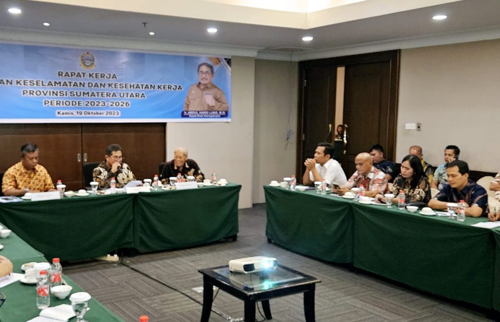 DK3P Sumut Raker Perkuat Program Kerja Perlindungan K3 Bagi Pekerja