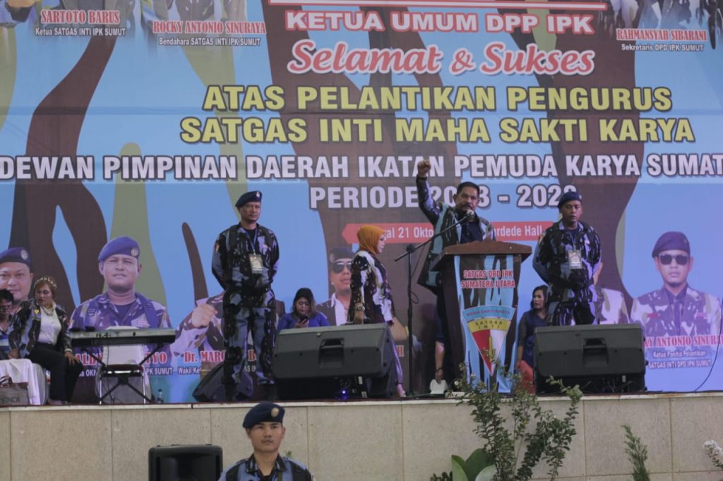 Hadiri Pelantikan Satgas Inti, Rahudman : IPK Siap Kawal Pemilu Damai