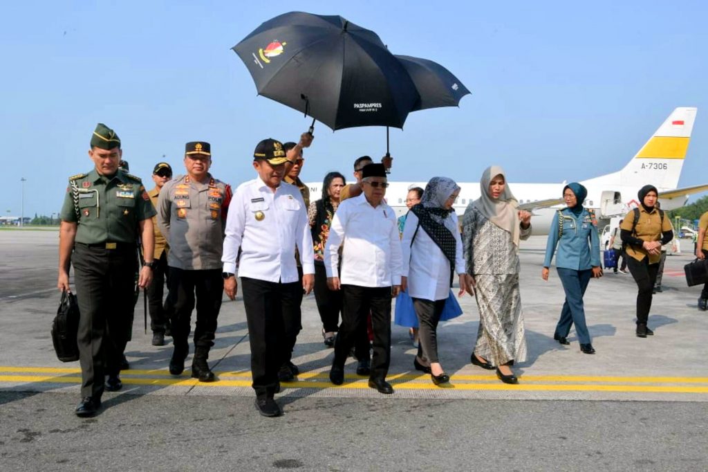 Pj Gubernur Hassanudin Sambut Kedatangan Wapres Ma’ruf Amin Kunker 2 Hari di Medan