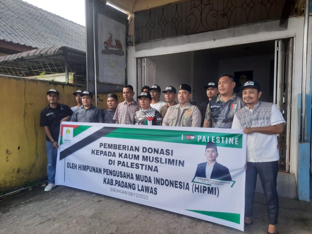 HIPMI Palas Salurkan Donasi Untuk Warga Palestina