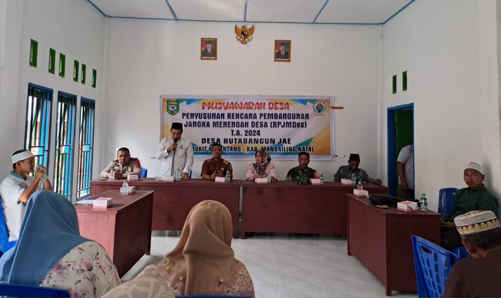 Pemdes Hutabangun Jae Madina Gelar Musdes Penyusunan RPJM Desa 2024