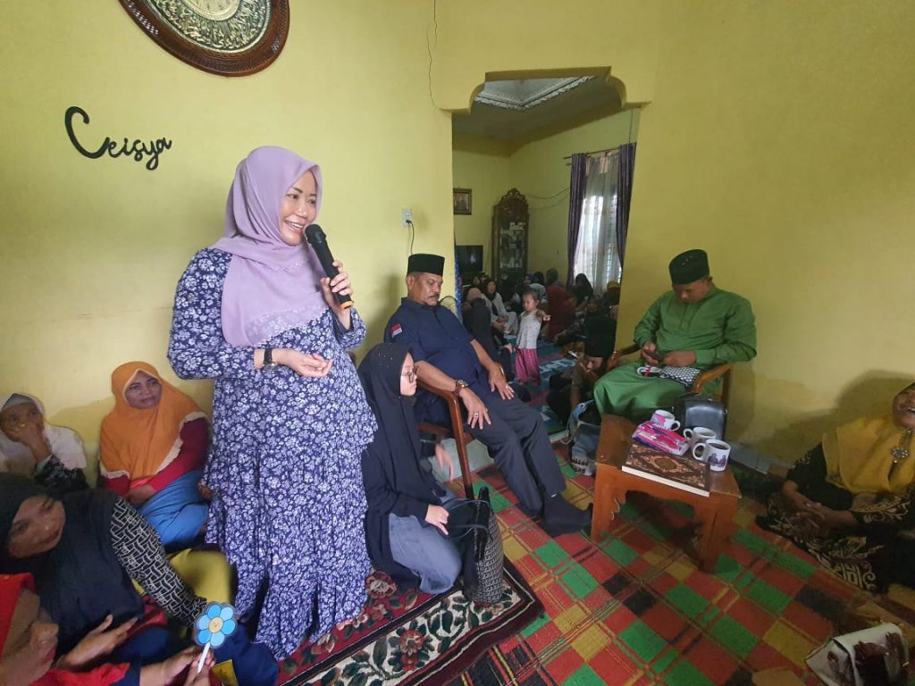 Caleg DPR RI H Rahudman Harahap, Silaturahmi dengan Masyarakat Desa Sei Mencirim