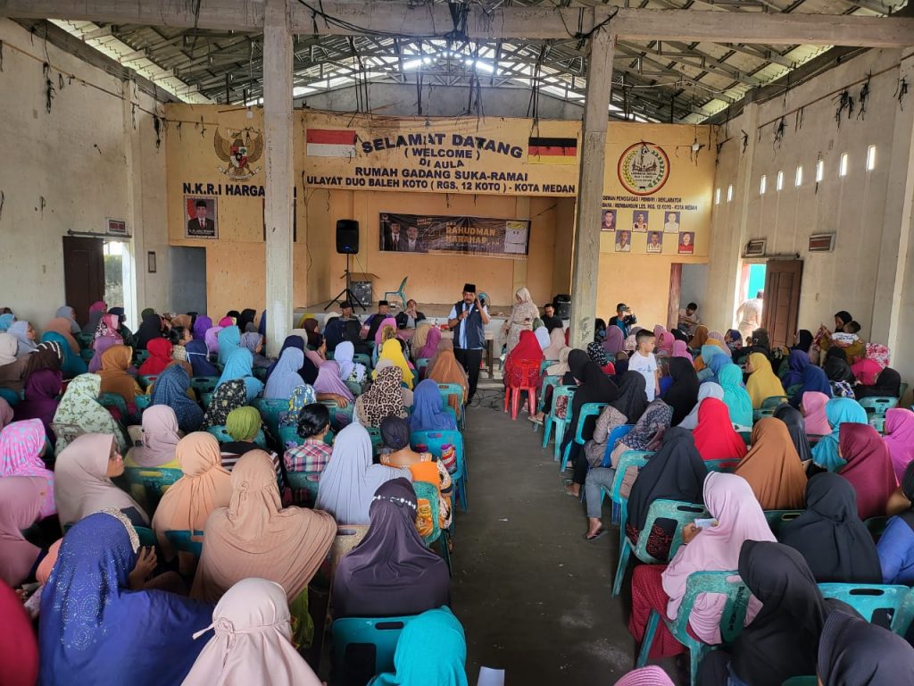 Rahudman Harahap Silaturahmi dengan Ratusan Ibu-Ibu di Medan Denai