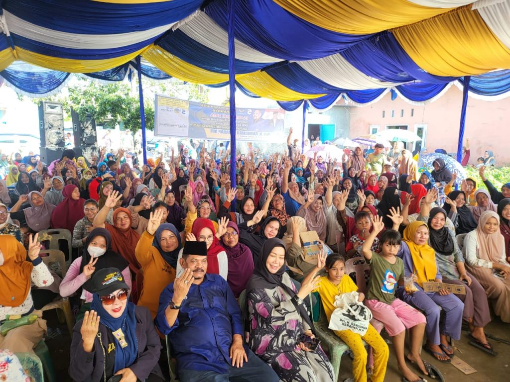 Ribuan Warga di Kota Cina Marelan Beri Dukungan Pada Rahudman Harahap