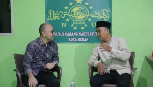 Balon Gubsu Barry Simorangkir Beraudiensi ke PCNU Kota Medan