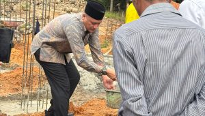 Bacalon Bupati Palas Achmad Fauzan Letakkan Batu Pertama Pembangunan Masjid Al Ikhlas Ulu Gajah
