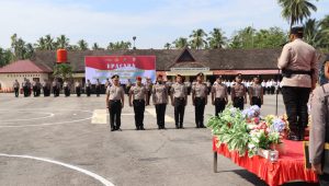 Kapolres Madina Bertindak sebagai Irup dalam Korps Raport Kenaikan Pangkat