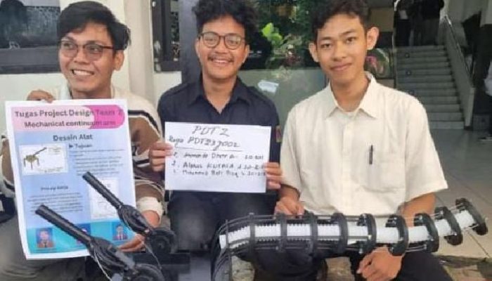 Inovasi Mahasiswa UMM: Robot Pencari Korban Gempa Berbasis Continuum Arm