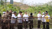 Menteri AHY Bersama Presiden, Wapres dan Para Menteri Tinjau Embung dan Sumbu Kebangsaan di IKN