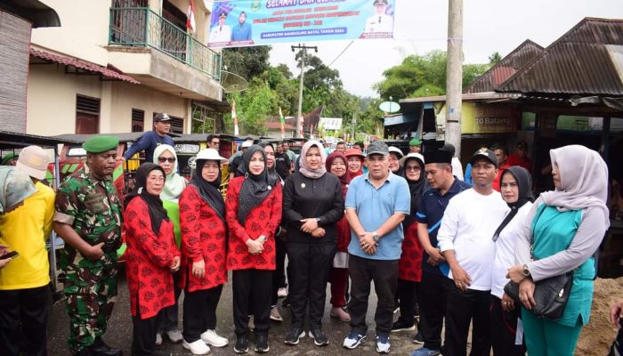Wabup Madina Atika Azmi Utammi Resmikan BBGRM ke-21 di Desa Malintang Julu