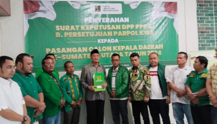 PPP Serahkan Rekomendasi B1 KWK kepada Pasangan Putra Mahkota – Achmad Fauzan