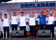 Deklarasi Pasangan Cabup-Cawabup SAHATA Disambut Antusias Ribuan Masyarakat Madina