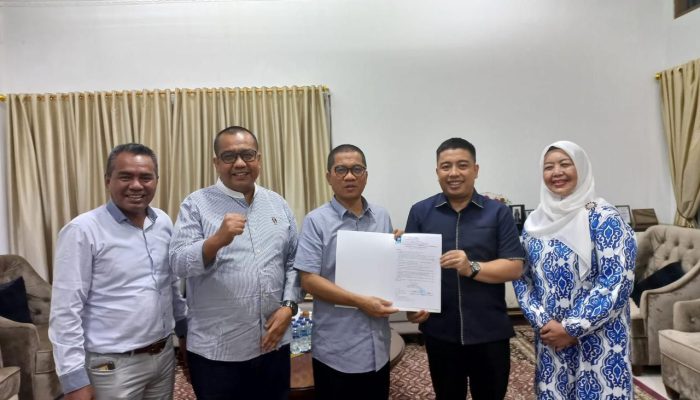 Daftar ke KPU, Tengku Rizki-Aulia Hardi Didukung PDI Perjuangan di Binjai