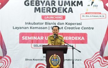 Pj Gubernur Sumut Agus Fatoni Resmikan Sumut Creative Center, Dorong UMKM Manfaatkan Peluang PON XXI