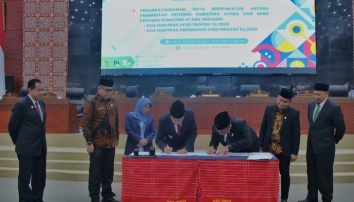 Perkuat Sinergi Anggaran, Pemprov dan DPRD Sumut Tandatangani KUA PASS 