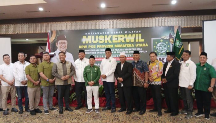 Eddy Keleng Berutu Hadiri Mukerwil PKB Sumut, Syaiful Syafri: Prestasinya sebagai Bupati Dairi Cukup Baik
