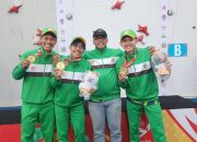 Mahasiswa FIK Unimed Raih Medali Emas di PON XXI untuk Panjat Tebing Speed Relay Putra