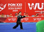Nicholas, Atlet Wushu Sumut Persembahkan Medali Emas di Nomor Taijiquan Putra