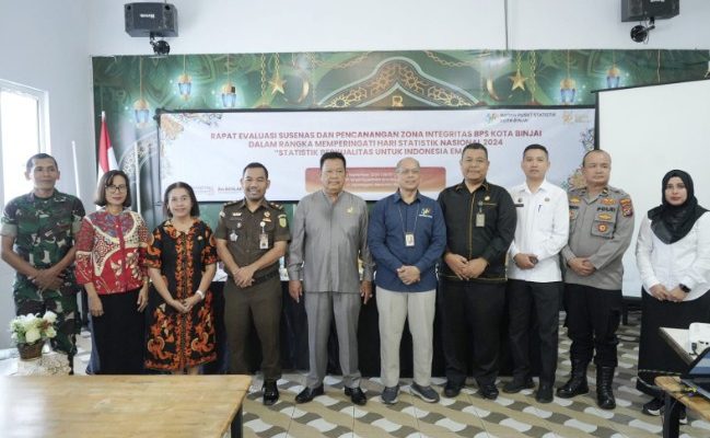 Bangun Sinergitas, Pemko Ikuti Pencanangan Pembangunan Zona Integritas BPS Kota Binjai